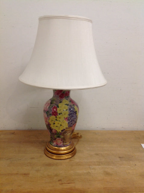 Frederick Cooper Floral Design Ceramic Lamp