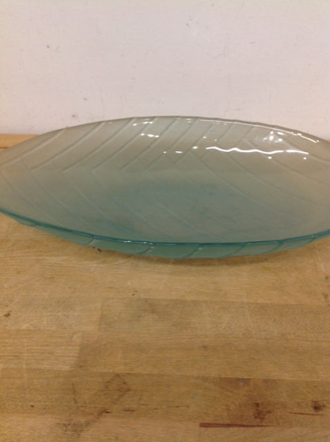 Bowl- 18" Frosted Glass Boat