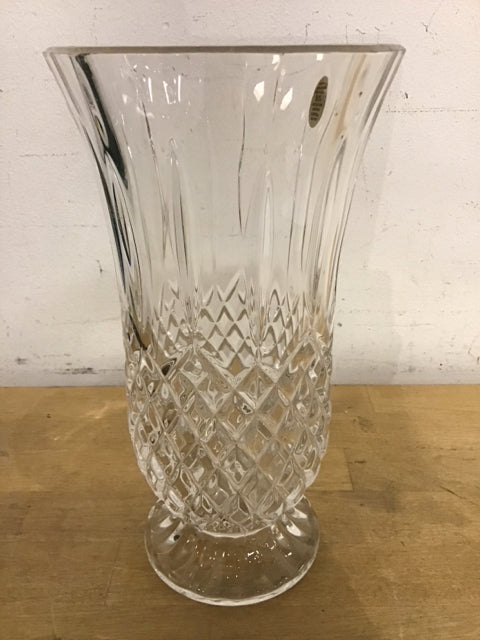10" Cut Glass Vase