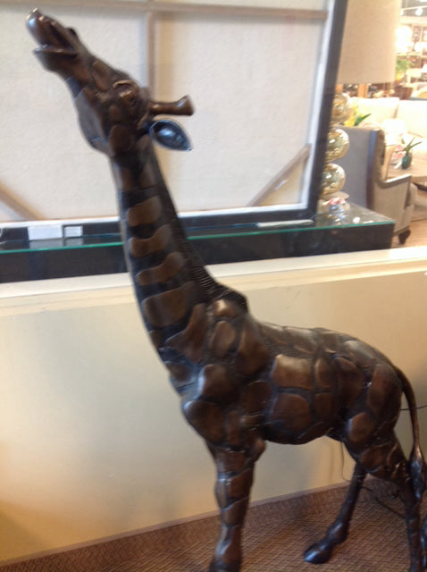 51" Bronze Giraffe Statue