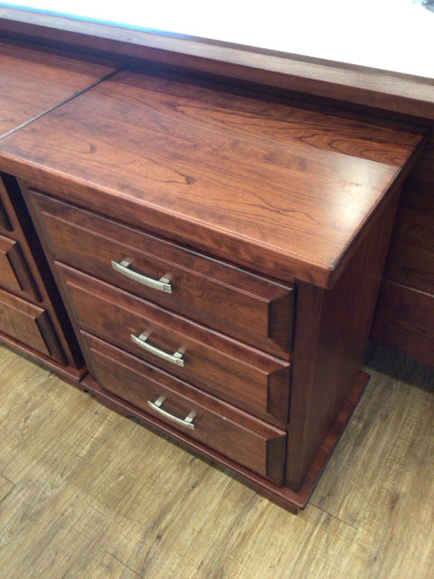 Georges Woodcraft Cherry Three Drawer Nightstand
