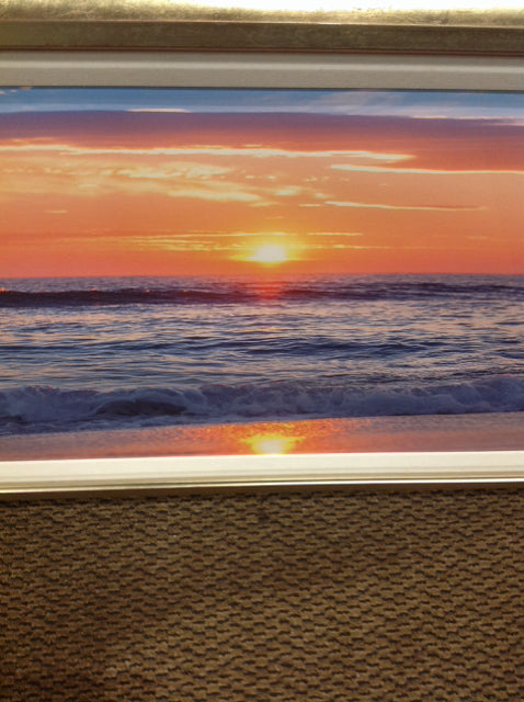 36" X 20" Sunrise Ocean Canvas