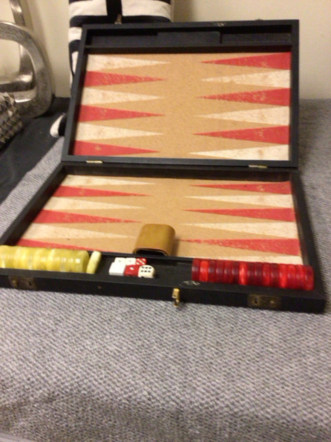 AS-IS Backgammon Board W/PCS (Box Damage/Scratched)