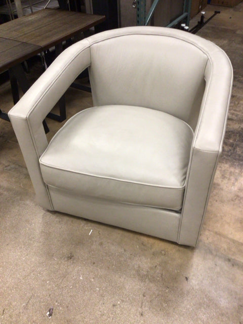 Bernhardt Interiors Leather Swivel Chair