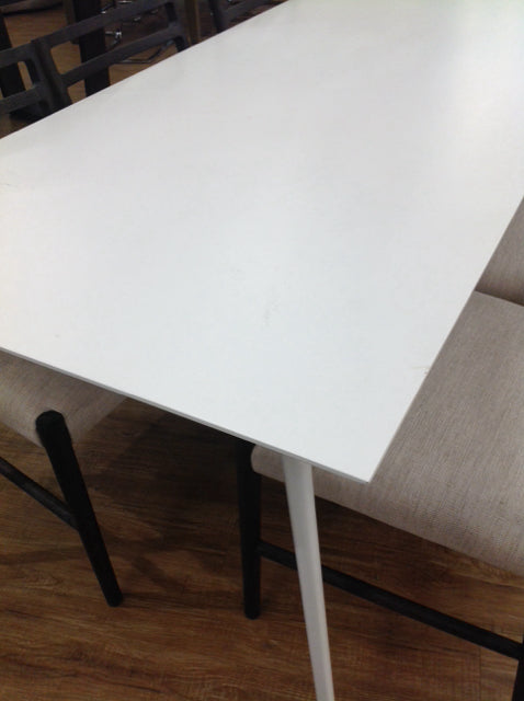 White Resin Dining Table