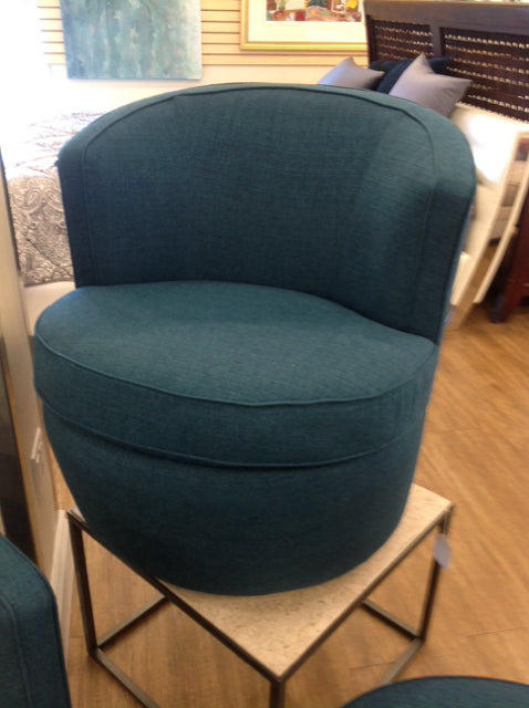 Teal Fabric Accent Chair