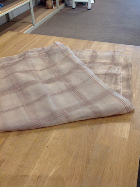 Tan w/Brown Stripes Table Overlay