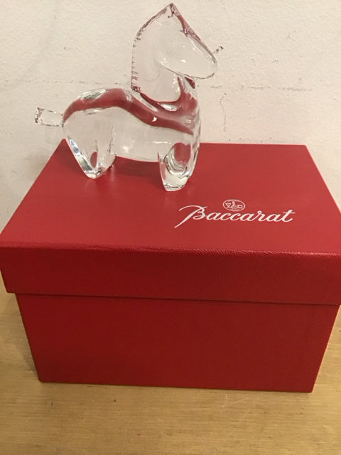 Baccarat Crystal Trojan Horse Figurine