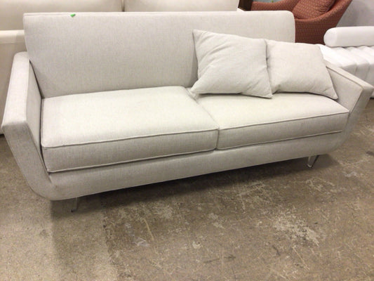 AS-IS 75"Ethan Allen Riley Sofa W/Pillows(Marks/Stains On Cushions)