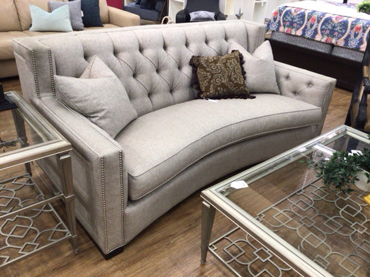 Robb & Stucky Ruyan Curved Back Tufted Sofa