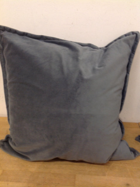 Pillow- 18" Slate Blue Velvet