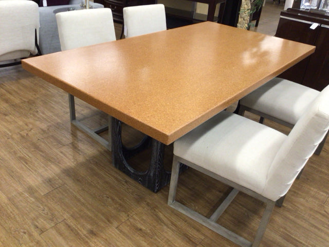 74" X 40" X 29.25" Jonathan Adler Coliseum Cork Top Dining Table
