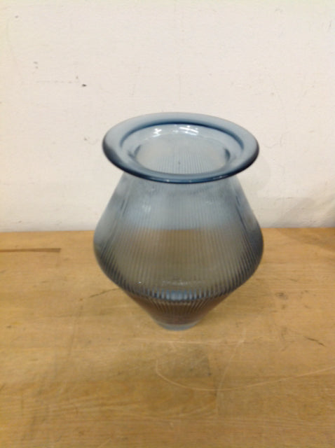 Vase - 8" Blue Glass