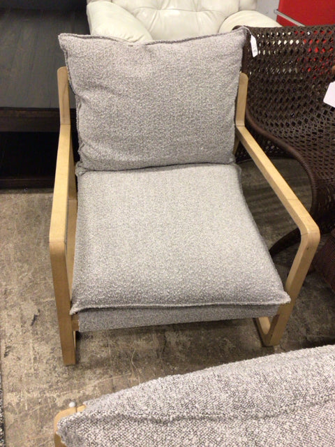 Nautica Home Grey/Lightwood Arm Chair