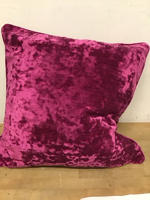 23" Callisto Home Fuscia Textured Chenille Pillow