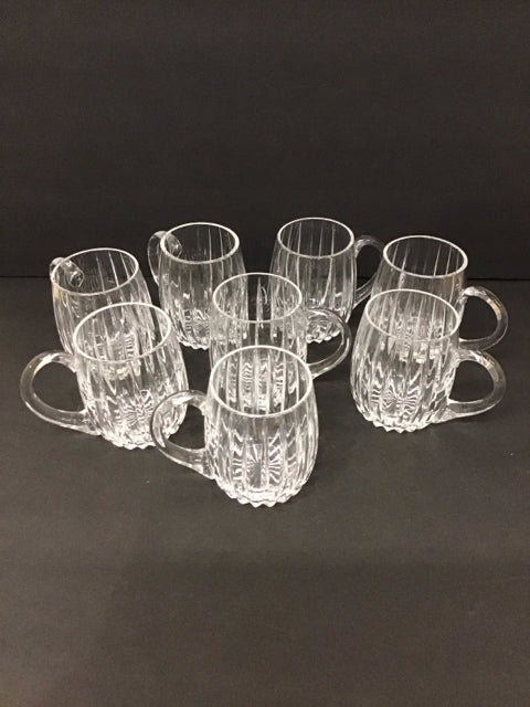 Set/8 Astral Crystal Peerage Beer Mugs