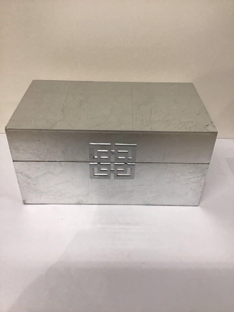 13x7 Silver Box w/Geometric Design Opening