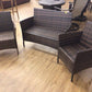 AS-IS 3 PC Brown Outdoor Set