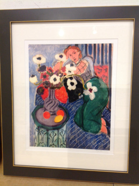 19" X 23" Signed C O A Matisse Giclee Print