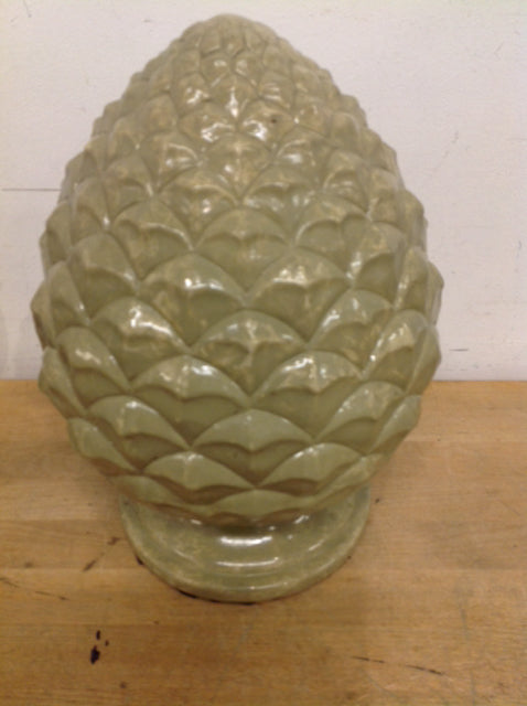 14" Green Ceramic Artichoke