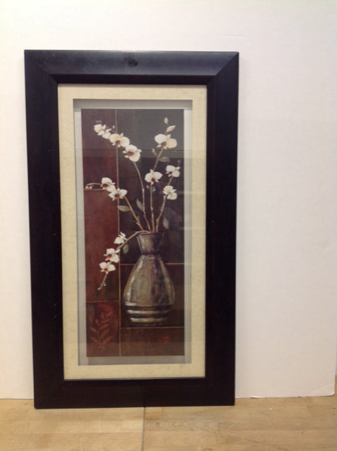 28.5x16.5 Framed Floral Print
