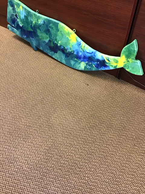 59"x13" Right Big" Whale Sculpture/Wall Art By Susan David
