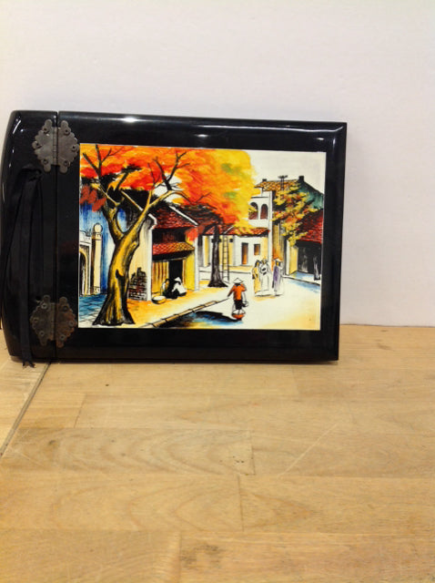 Black Lacquer Asian Picture Album