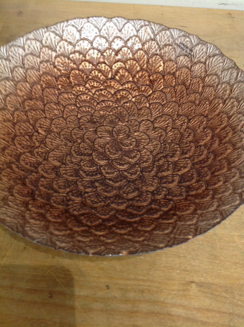 Bowl- 12" Turkey Glass Print