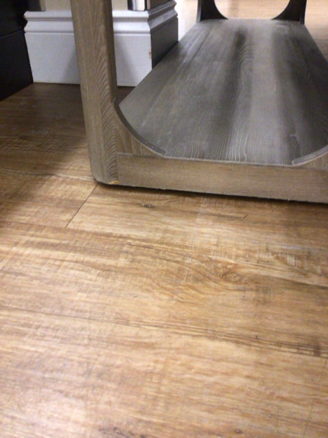 AS-IS RH Grey Wood Tall Bookcase(Chip Bottom Left/Blemishes)