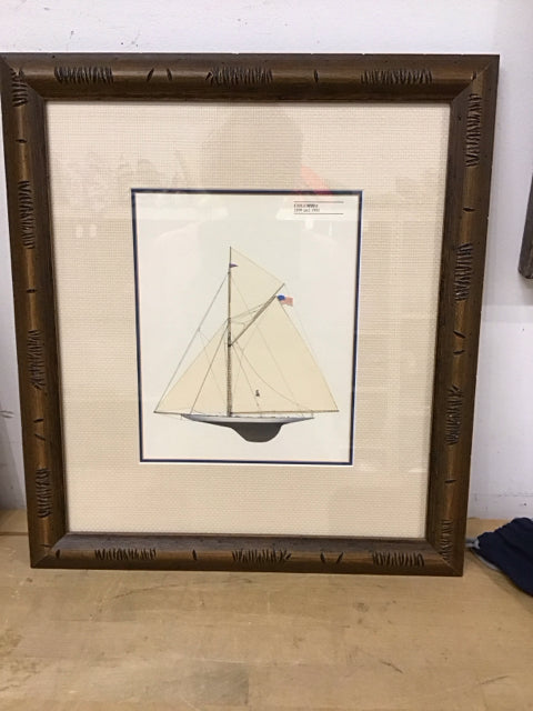 17x19 Framed "Columbia" CJ Howard Roger