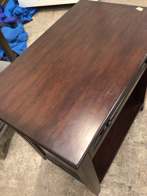 20" X 31 1/2" AS-IS PB Wood One Drawer Nightstand(Top Scratched)