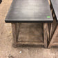 23.75" X 27.75" X 25.25" AS-IS Ethan Allen Bruckner Metal-Top End Table