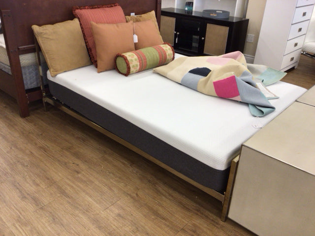 CB2 Alchemy Queen Brass Bed
