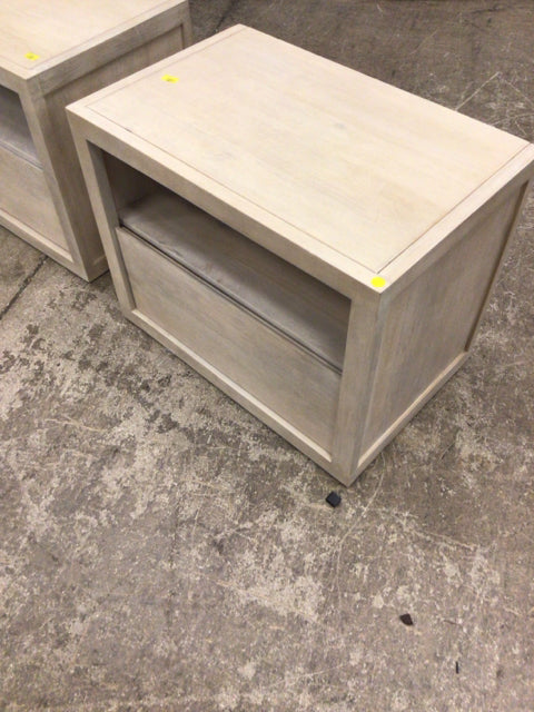 27" X 17" X 21" Pottery Barn Cayman Biscotti Nightstand