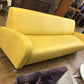 AS-IS Custom Lemon Leather Arm  Sofa