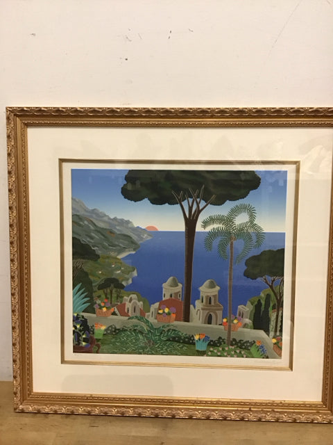 28"x26" "Villa Rufolo" By Thomas Mcknight Signed Print