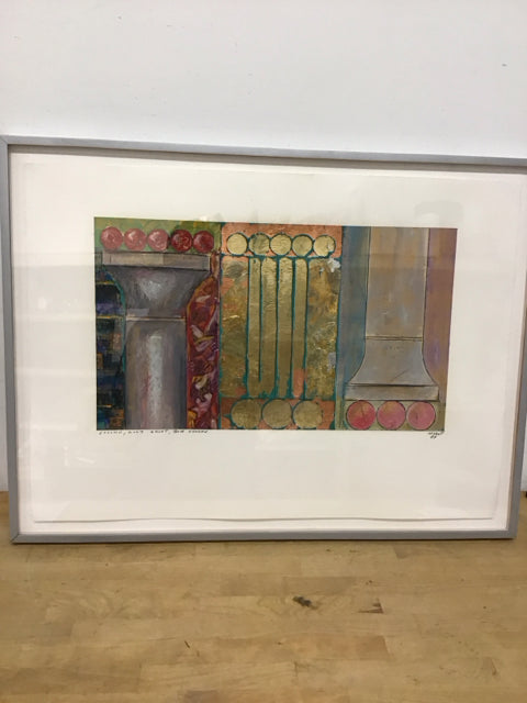 33"x24.5" Column, Gold Shaft, Base Shadow By Gary Nisbet
