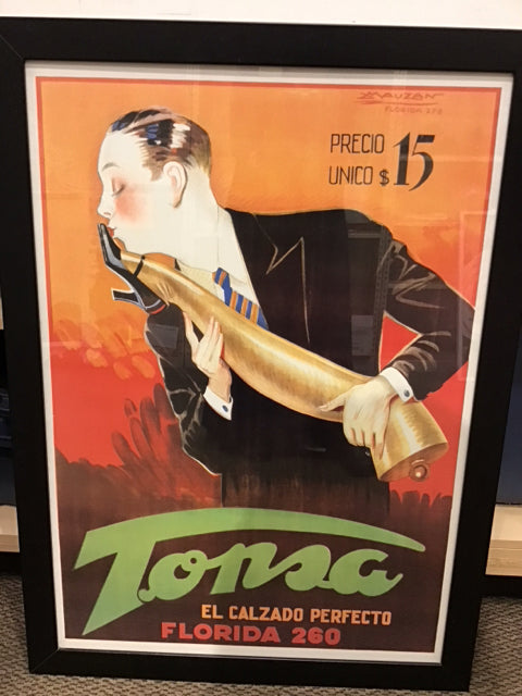 24"x37" "Tonsa: The Perfect Shoe" Poster Ar