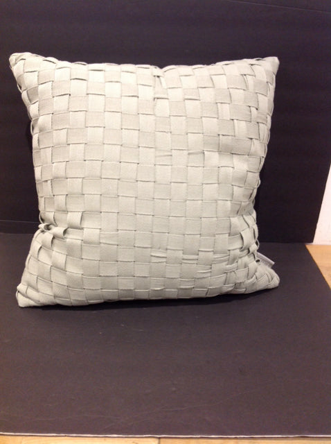 Green Ribbon Weaved Pillow