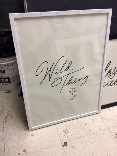 19" X 25" Wild Thing You Make My Heart Sing Wall Decor