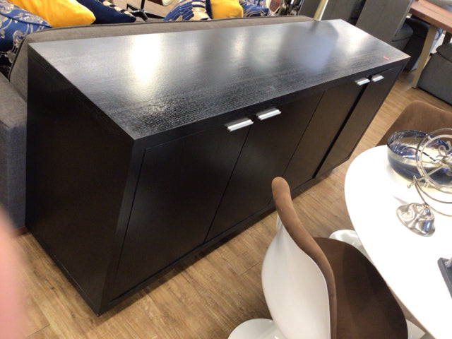 79" X 20" Scan Design Black Four Door Buffet
