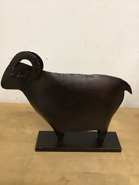 10.5x12" Metal Sheep Sculpture