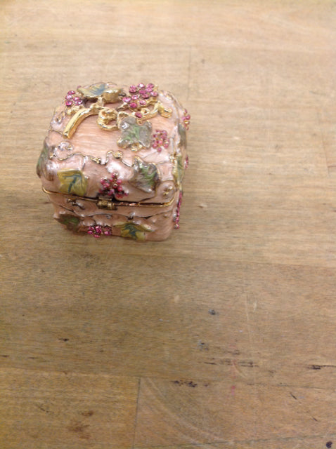 Enamel Stone Trinket Box