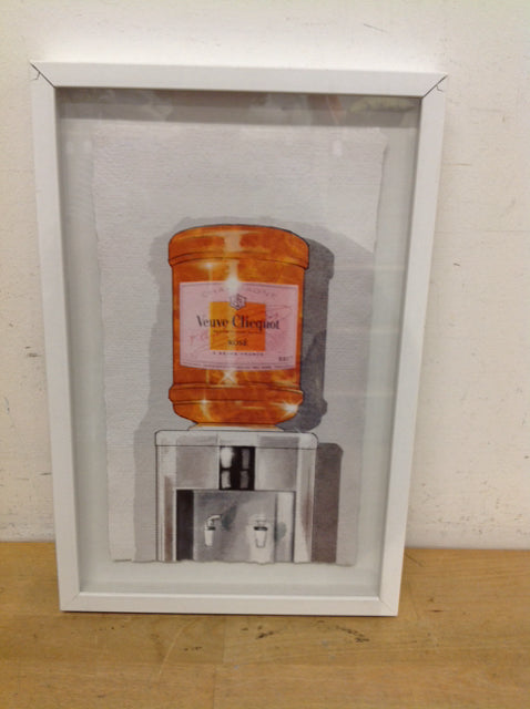 15x10 "Framed "Veuve Cliequot" Print on Paper