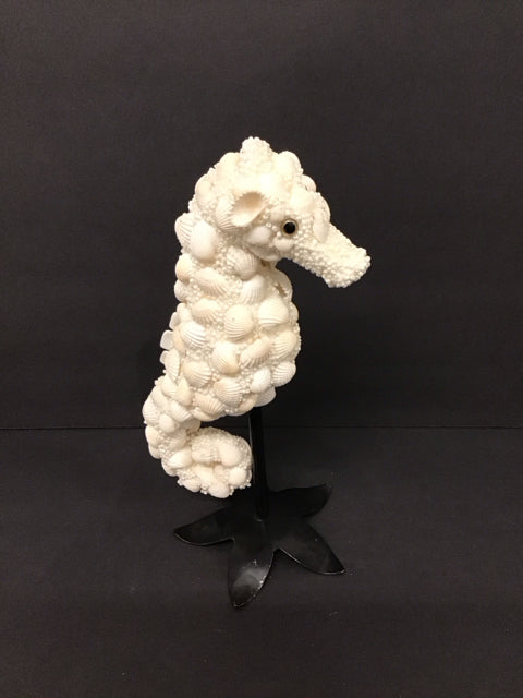 9" Seahorse Sculpture W/Sea Shells