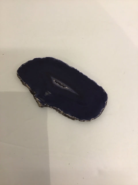 Blue Agate Geode Slice