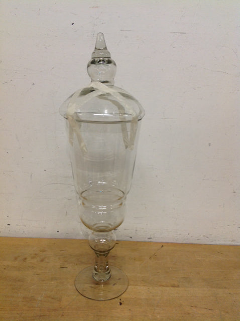 22" Smoked Glass Apothecary Jar