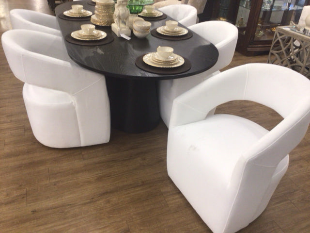 Set Of 6 RTG Cascade Park White Side Chairs