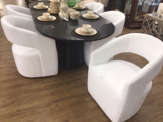 Set Of 6 RTG Cascade Park White Side Chairs