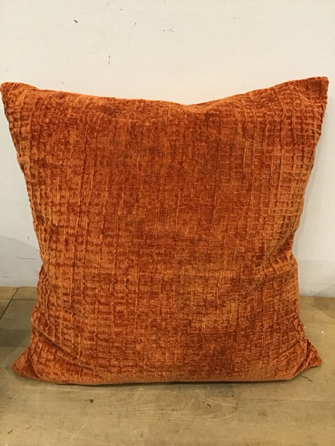 20" Burnt Orange Textured Pillow